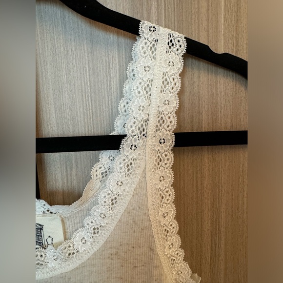 NWOT Linen Blend Lace Heather Camisole - Picture 4 of 5
